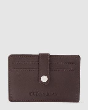 genuine leather bifold card holder