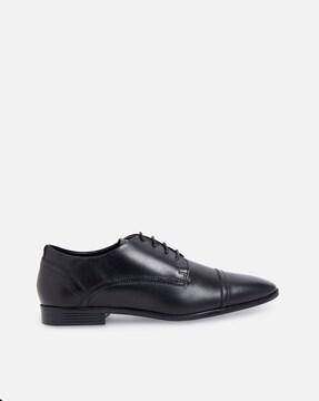 genuine leather derby formal shoes