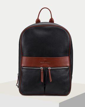 genuine leather everyday backpack