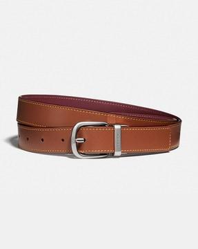 genuine leather reversible belt
