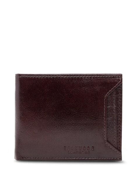 genuine leather bi-fold wallet