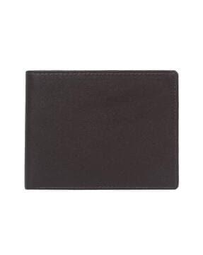 genuine leather bi-fold wallet