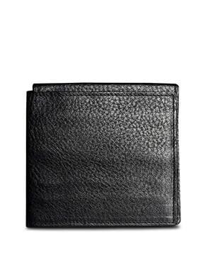 genuine leather bi-fold wallet