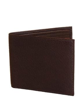 genuine leather bi-fold wallet