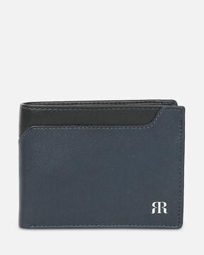 genuine leather bi-fold wallet