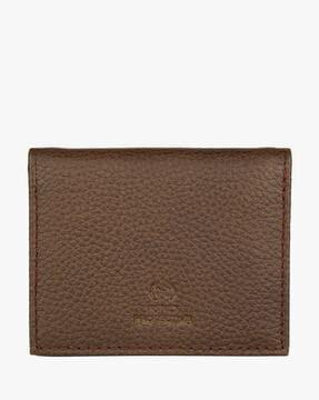 genuine leather bi-fold wallet