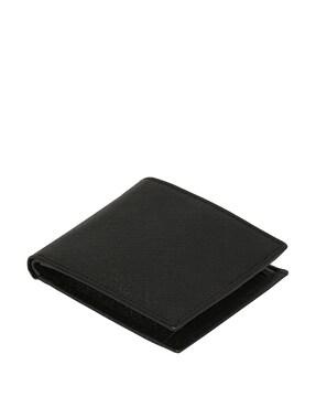 genuine leather bi-fold wallet