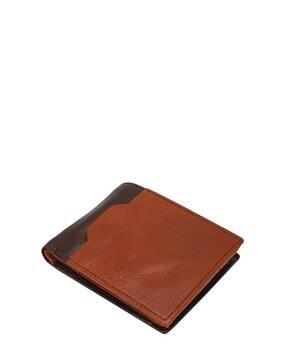 genuine leather bi-fold wallet