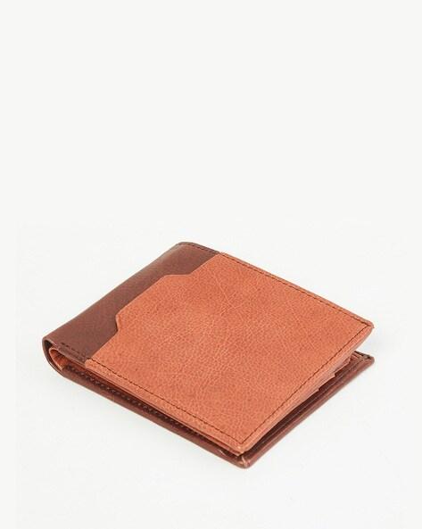 genuine leather bi-fold wallet