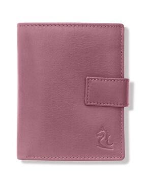 genuine leather bi-fold wallet