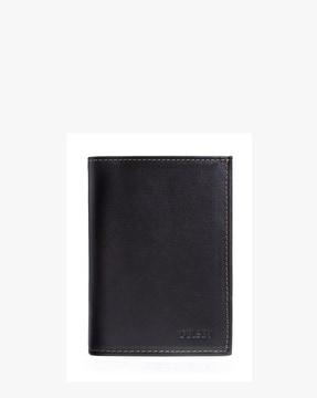 genuine leather bi-fold wallet