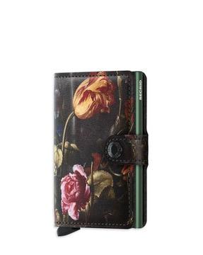 genuine leather bi-fold wallet