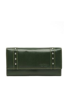 genuine leather bi-fold wallet