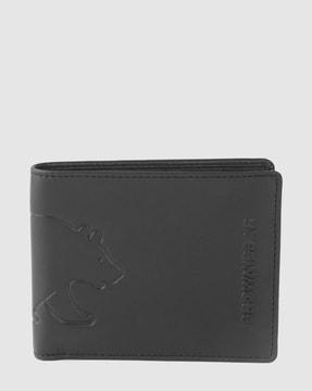 genuine leather bifold wallet