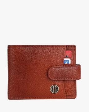 genuine leather bifold wallet