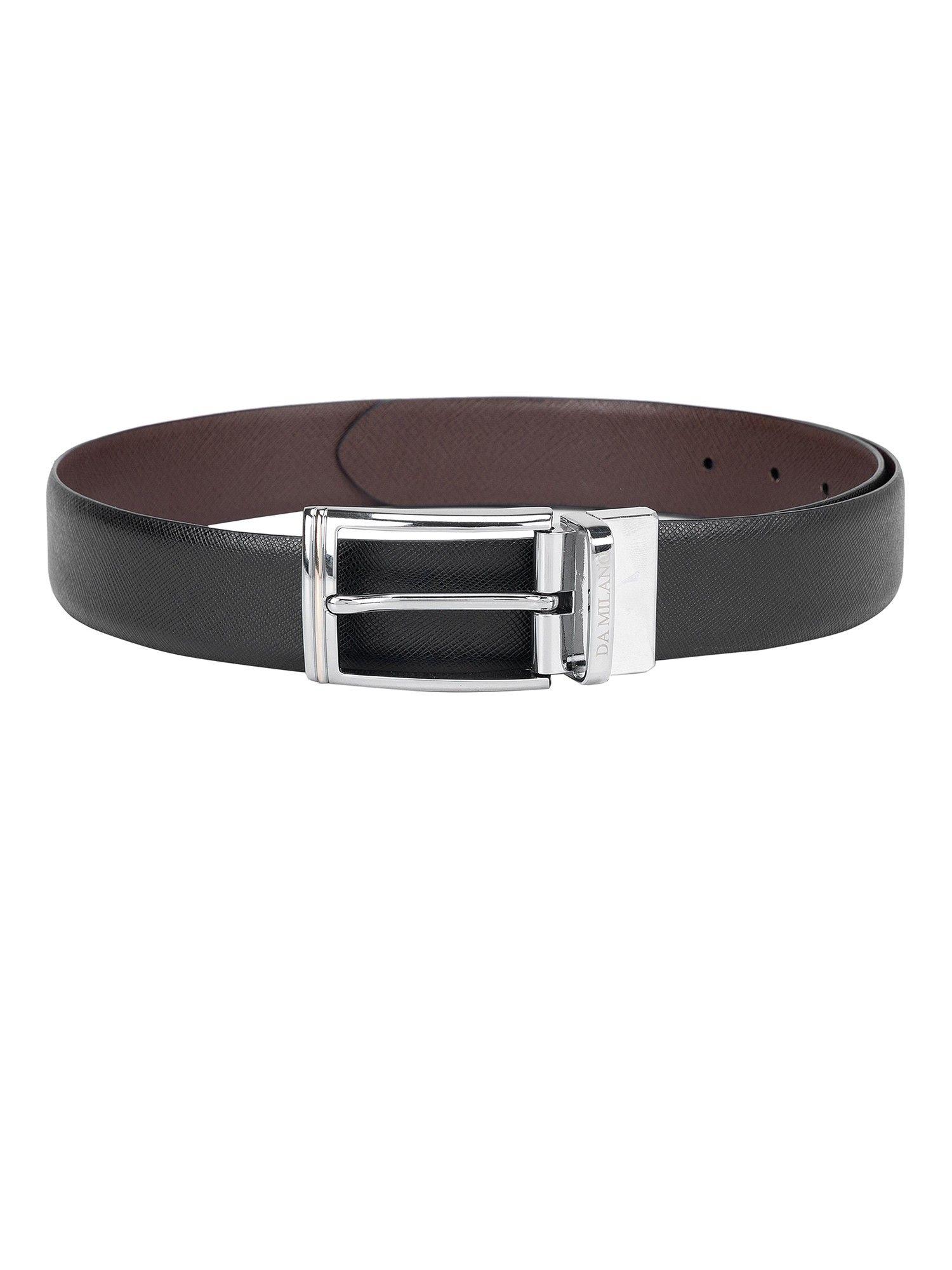 genuine leather black & brown reversible belt bm-3246-35r-olsaffiano