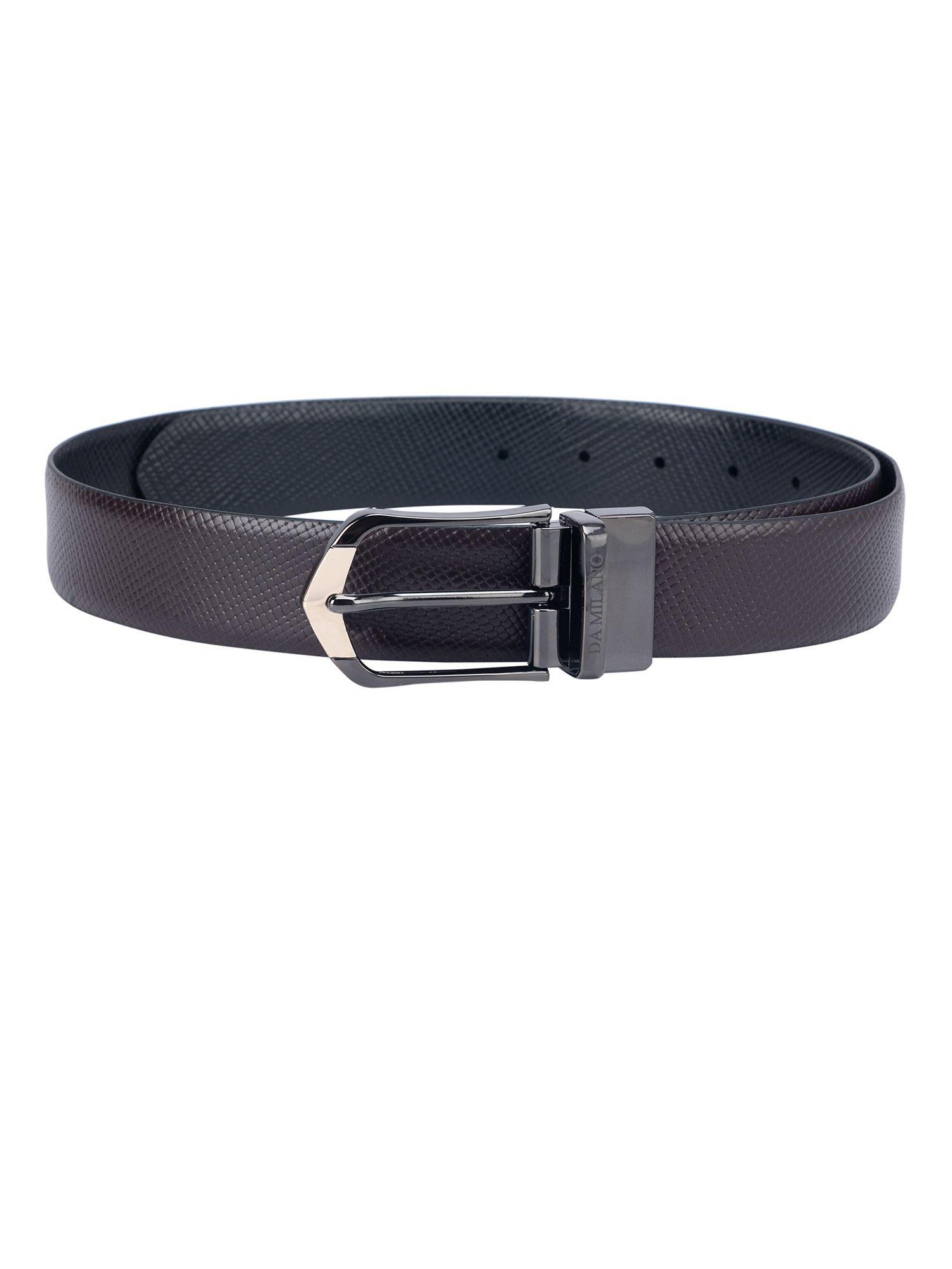 genuine leather brown & black reversible belt