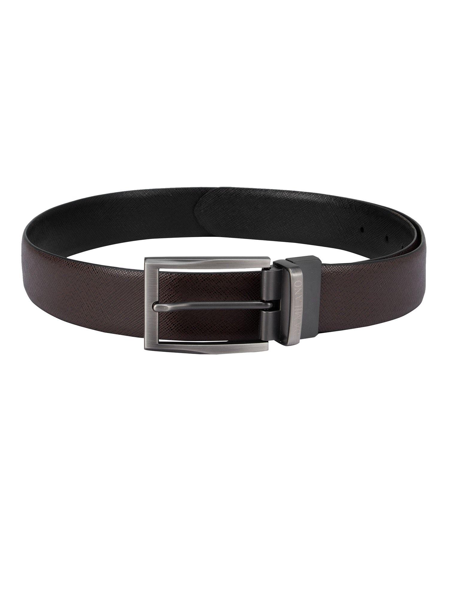genuine leather brown & black reversible belt