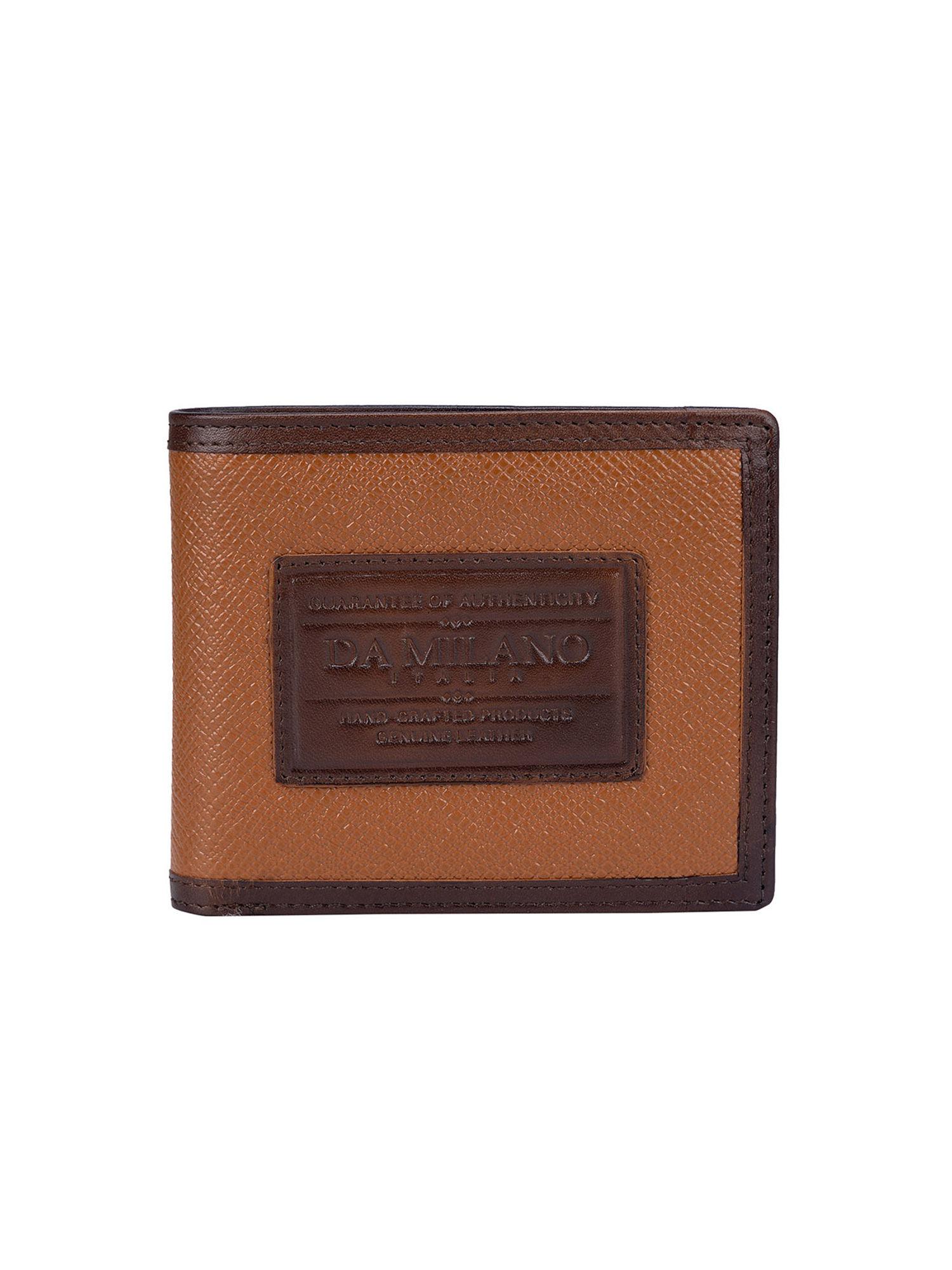 genuine leather brown mens wallet