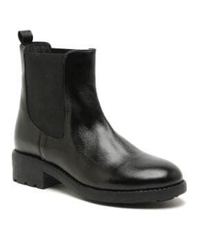 genuine leather chelsea boots
