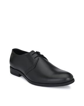 genuine leather derby formal shoes