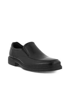 genuine leather formal slip-on shoes
