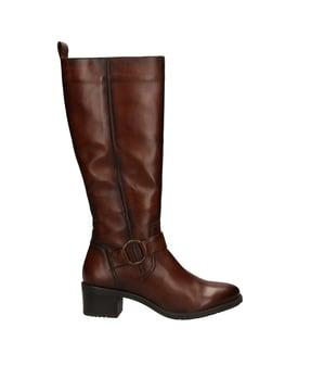 genuine leather knee-length boots