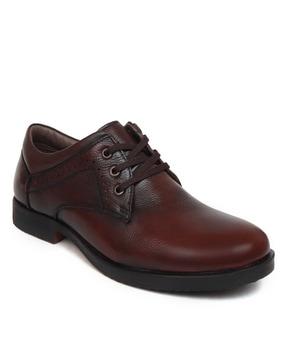 genuine leather lace-up shoes