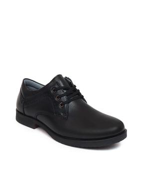 genuine leather lace-up shoes