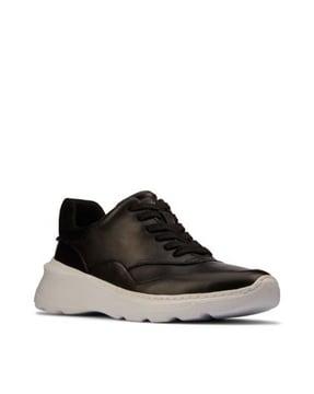 genuine leather lace-up sports shoes