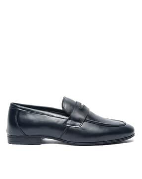 genuine leather penny loafers