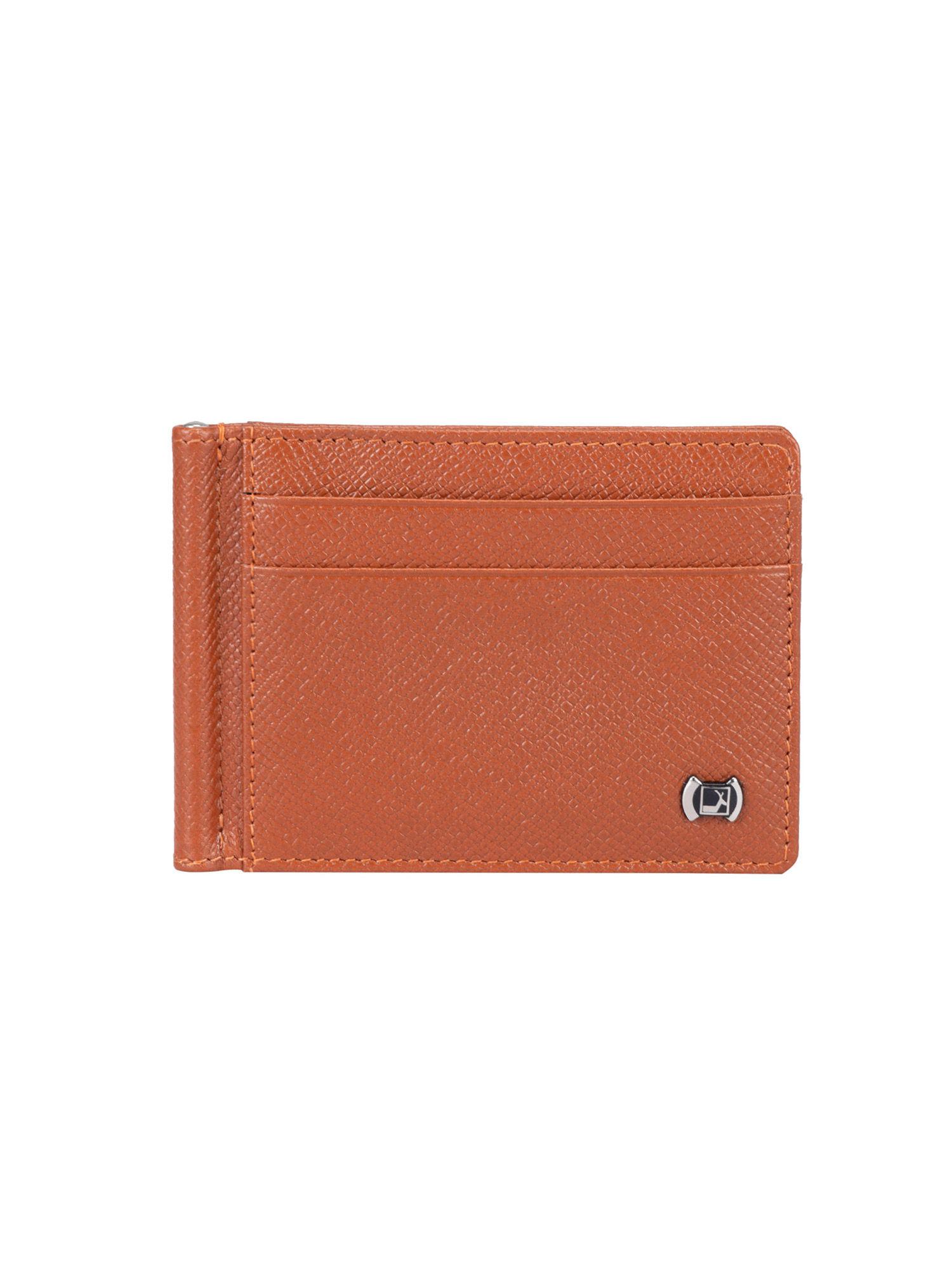 genuine leather rust wallet