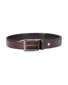 genuine leather slim belt