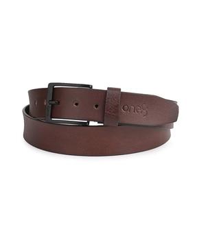 genuine leather slim belt