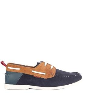 genuine leather slip-on casual shoes