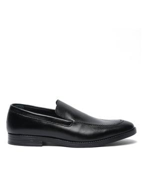 genuine leather slip-on formal shoes