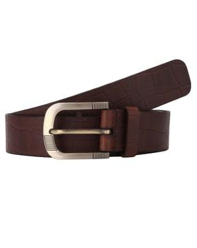 genuine leather textured belt