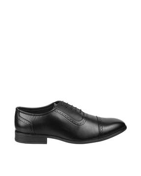 genuine leather wingtip oxfords