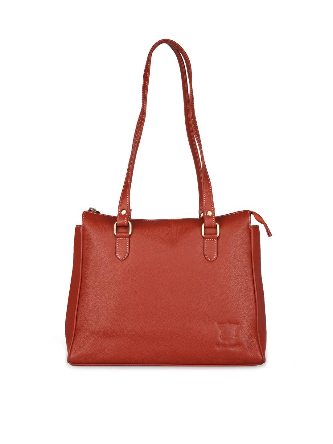 genwayne leather structured shoulder bag