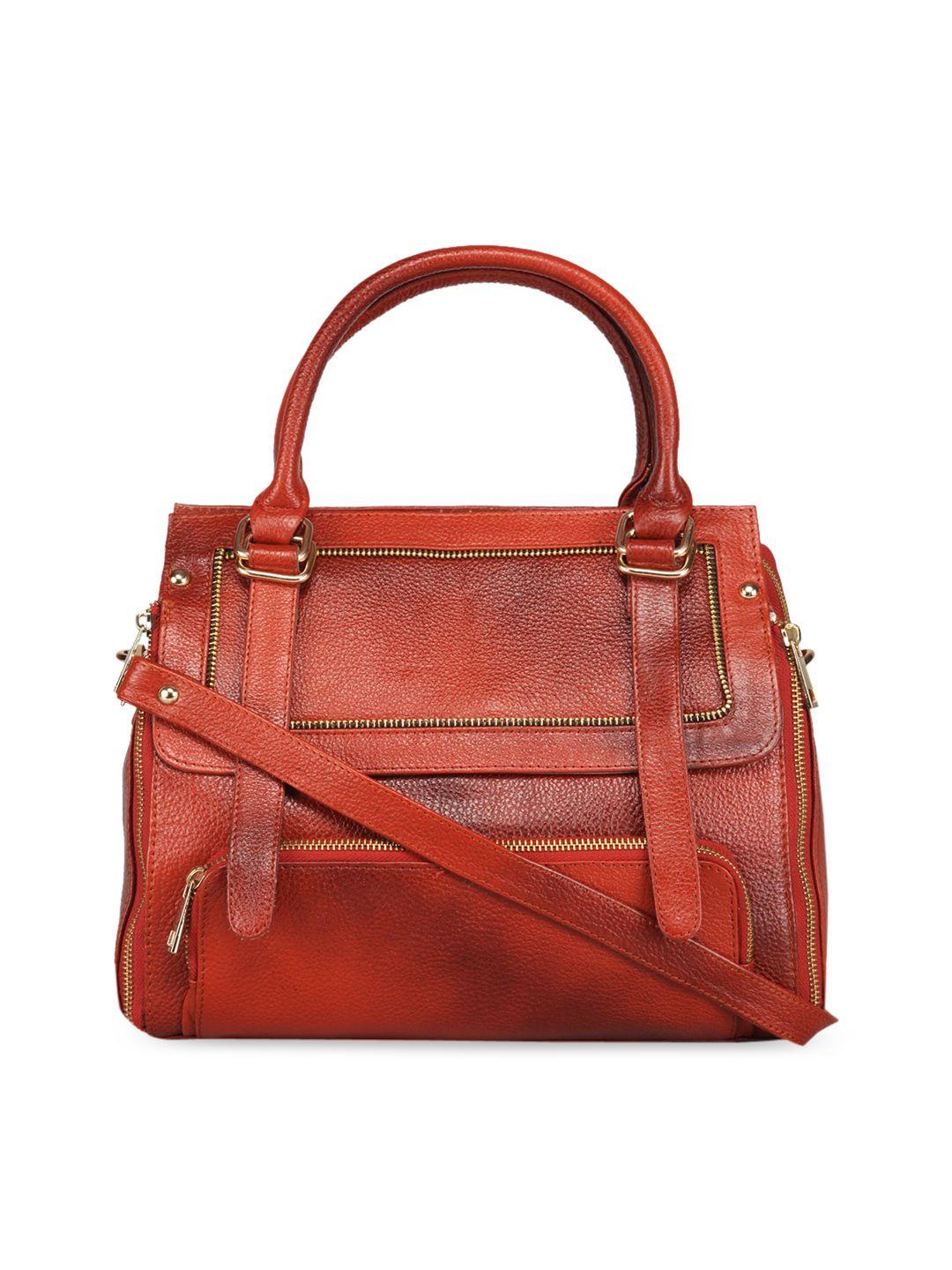 genwayne tan leather swagger handheld bag