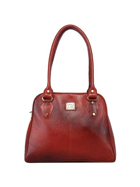 genwayne tan solid medium shoulder handbag