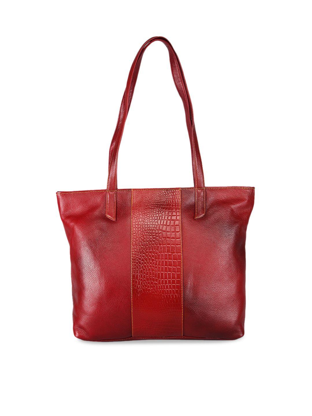 genwayne textured leather structured shoulder bag