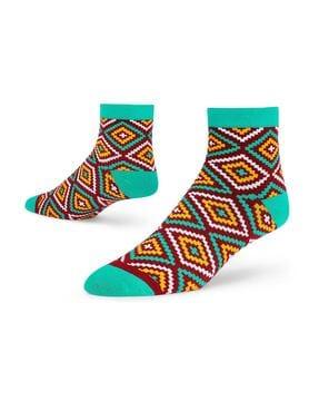 geometric print everyday socks