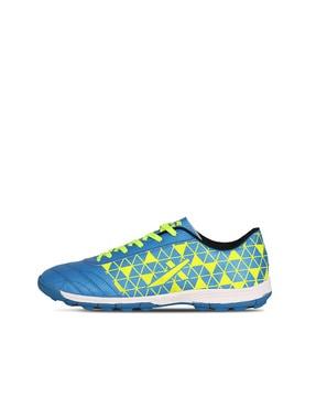 geometric print running sports shoes