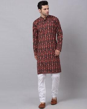 geometric long kurta