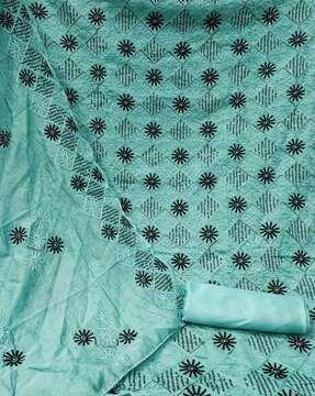 geometric pattern 3-piece unstitched dress material