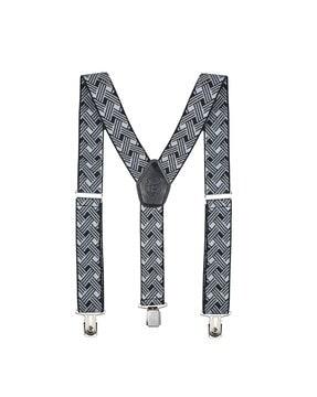 geometric pattern adjustable suspender belt
