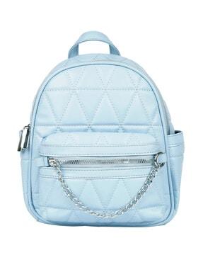 geometric pattern backpack with adjustable strap