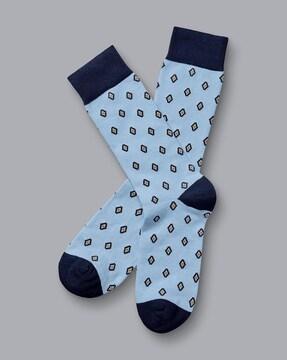 geometric pattern geo socks