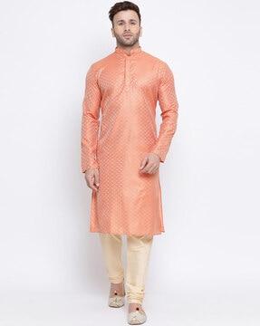 geometric pattern long kurta